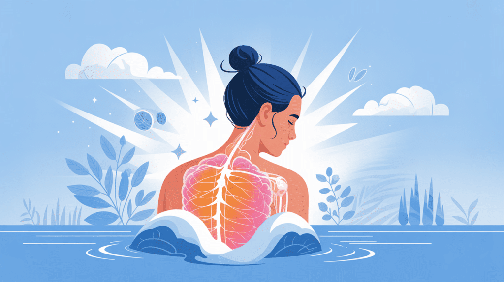 illustration étirement doux sciatique