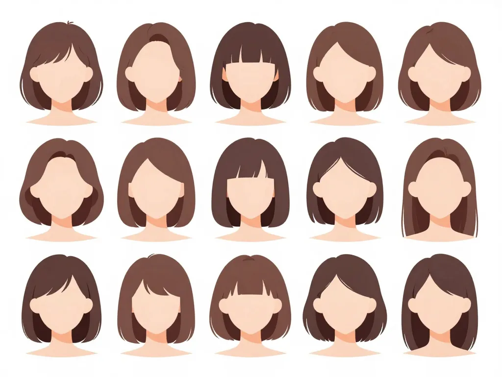 Coupes mi courtes femme selon forme du visage