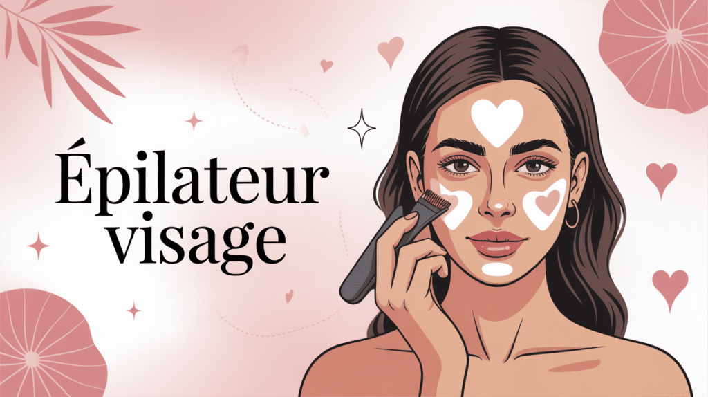 epilateur visage avis repousse visuel féminin moderne