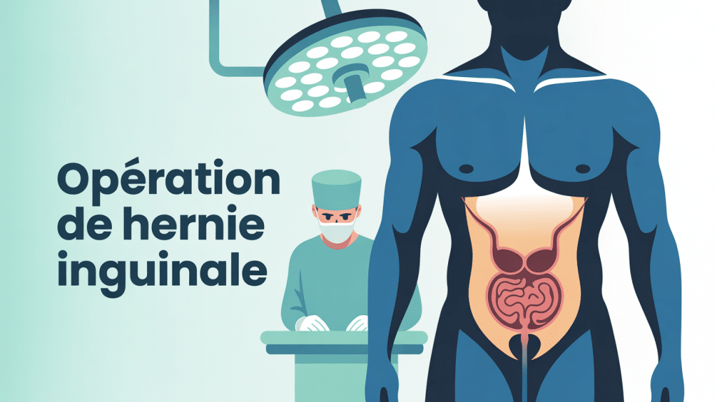 Parcours visuel hernie inguinale opération