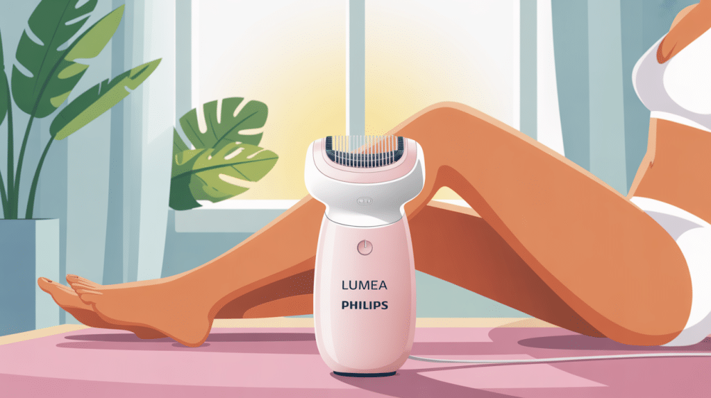 lumea philips avis dermatologue image épilation jambes appareil IPL