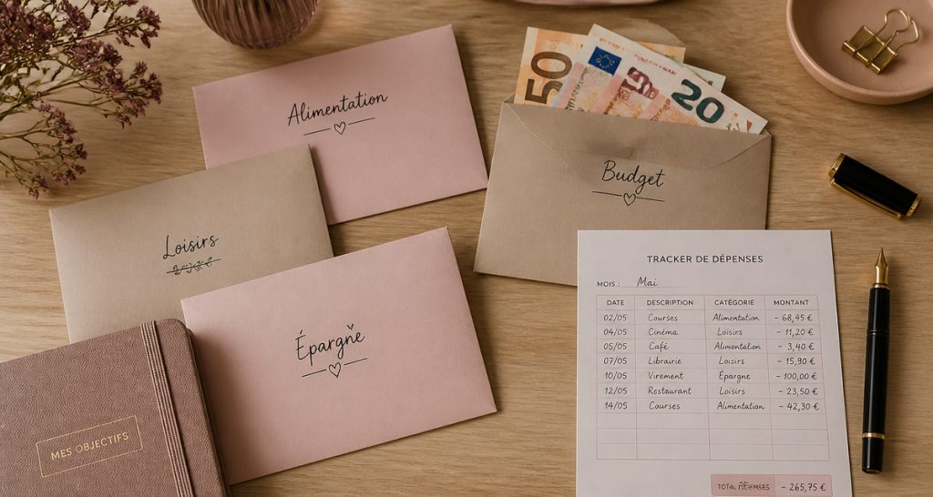 enveloppe budget à imprimer avec euros et tracker