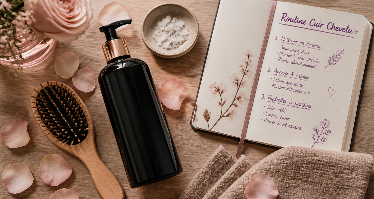 meilleur shampoing dermite séborrhéique sur plan de travail lifestyle