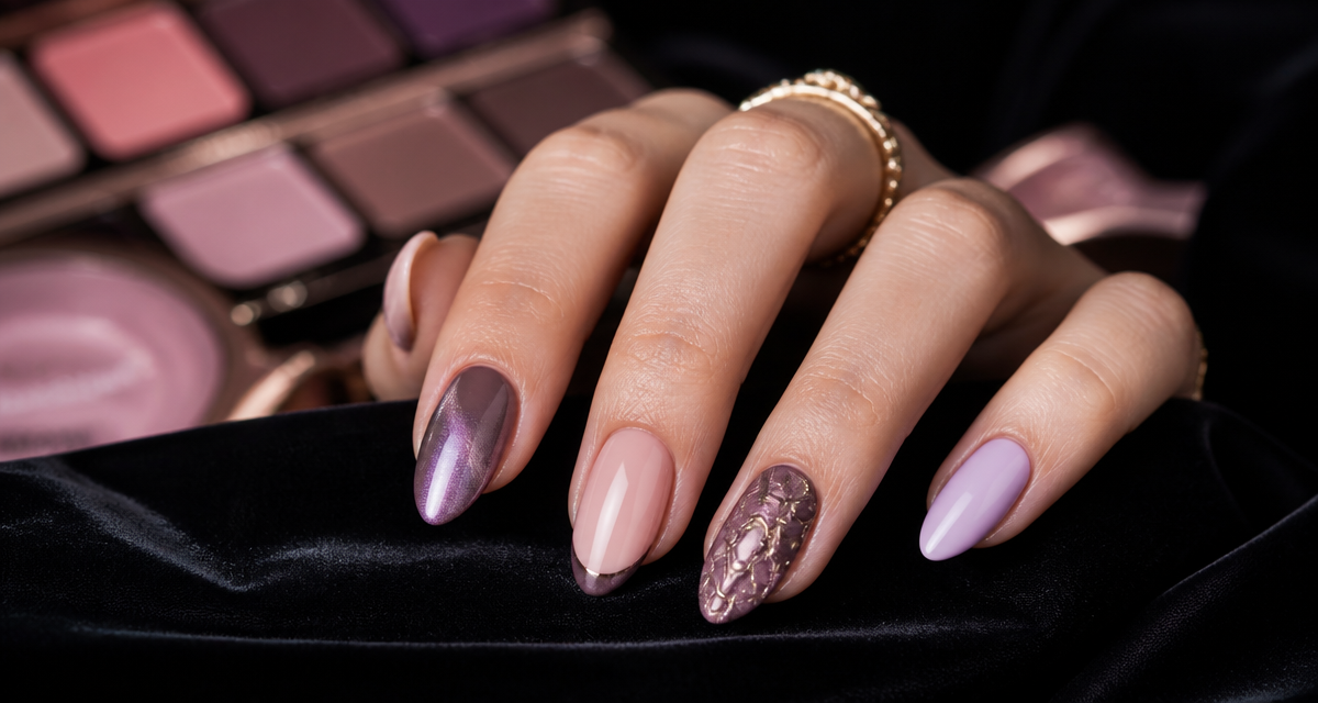 Tendance vernis à ongles main gros plan manucure stylée