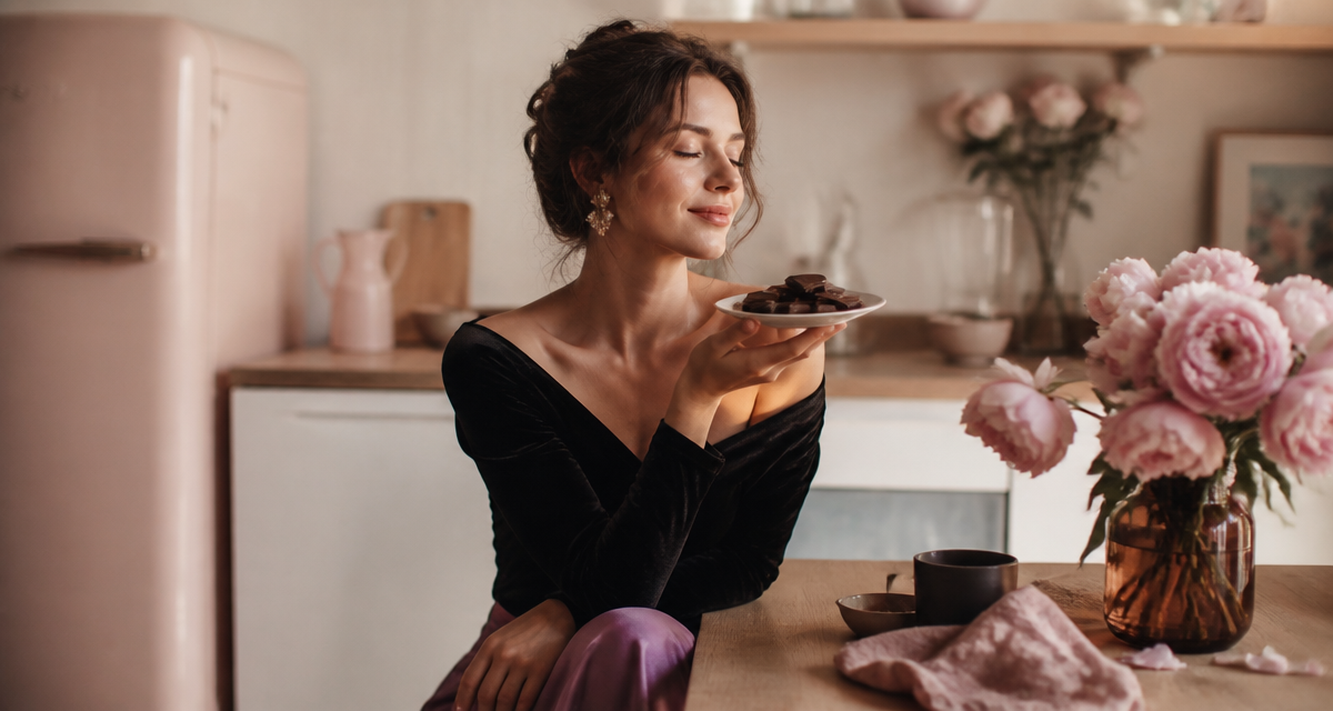 je veux maigrir mais je n ai aucune volonte femme savoure chocolat cuisine