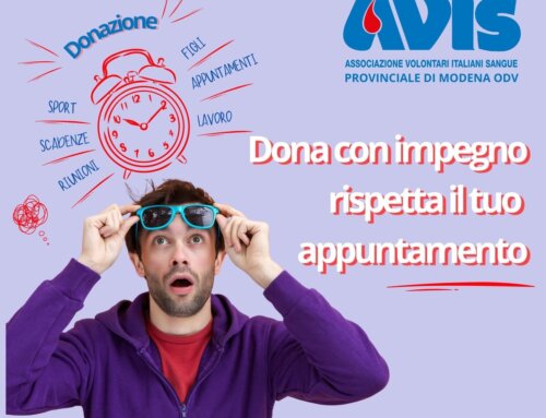 Prenotare una donazione è il primo passo, presentarsi è quello decisivo.