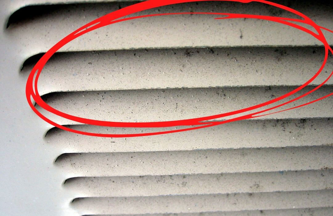 Black Mold signs in air vent