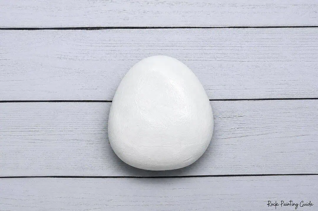 Easy Ghost Painted Rocks: Cute Ghost Emoji Rock Painting Tutorial 4 white painted rock