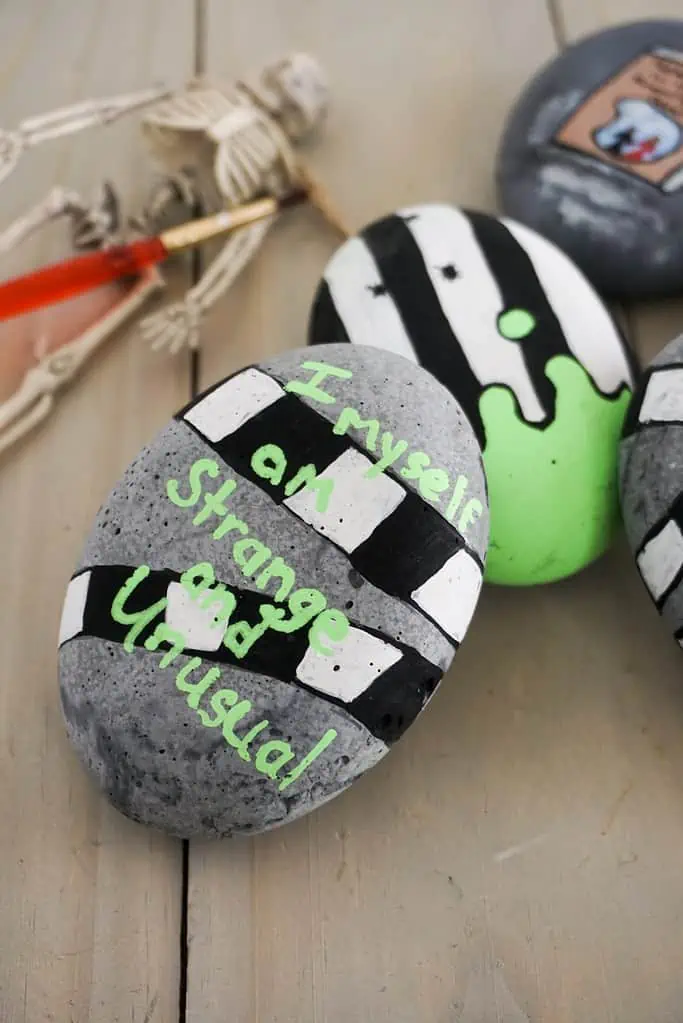 15 Awesome BeetleJuice Quotes + Crafts That You Need To Try 9 strange and unusual painted rock