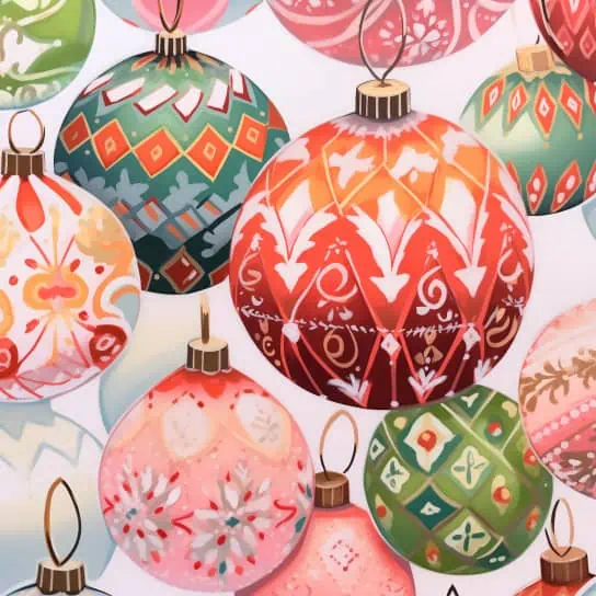 100+ Best Christmas Painting Ideas That's Easy to Make 43 colorful ornaments for christmas painting ideas