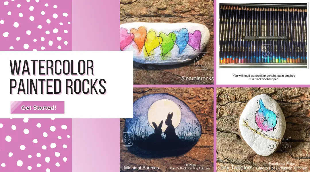Complete Guide: How to Paint Rocks, Tips & Tricks, and Ideas to Try 12 watercolor paint on painted stones