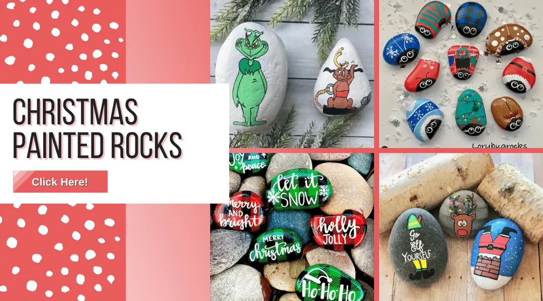Holiday and Seasonal Rock Painting Ideas 6 Christmas painted rocks