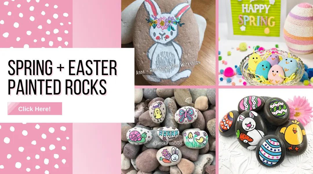 Holiday and Seasonal Rock Painting Ideas 2 spring painted rock ideas