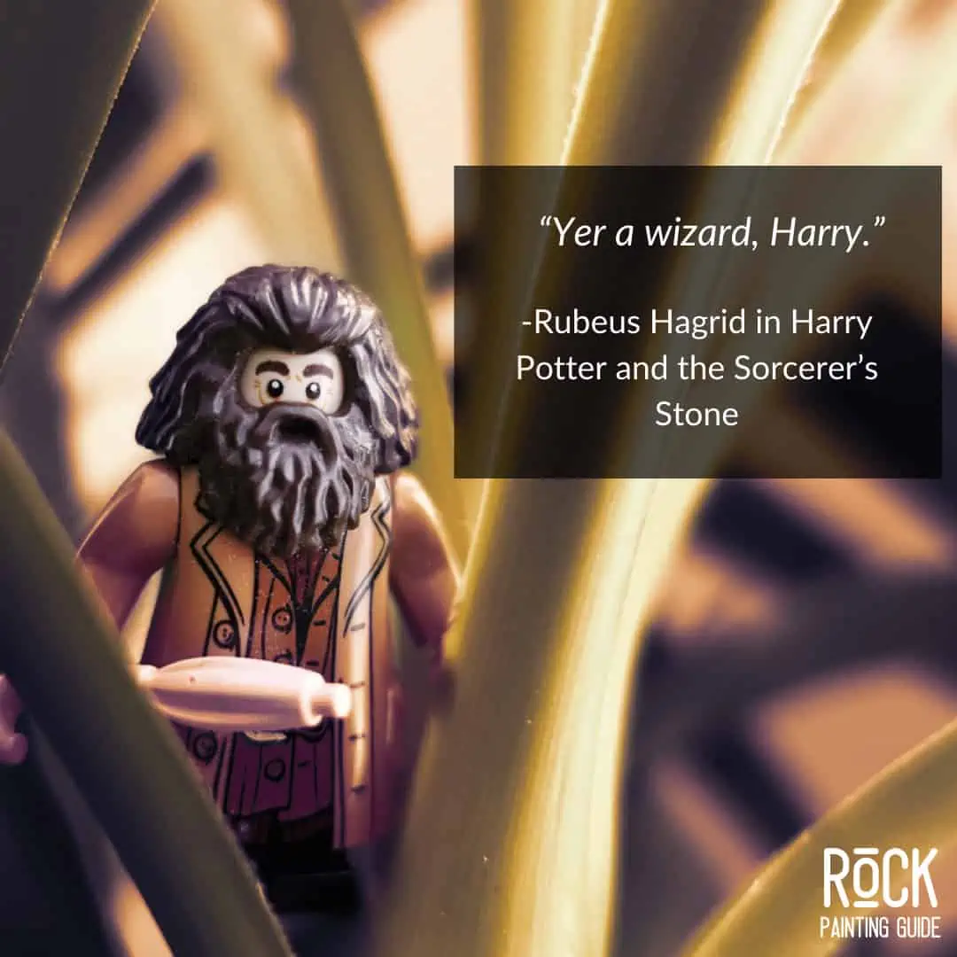 60 Inspiring Harry Potter Quotes that Potterheads Live By 18 Rubeus Hagrid lego in grass