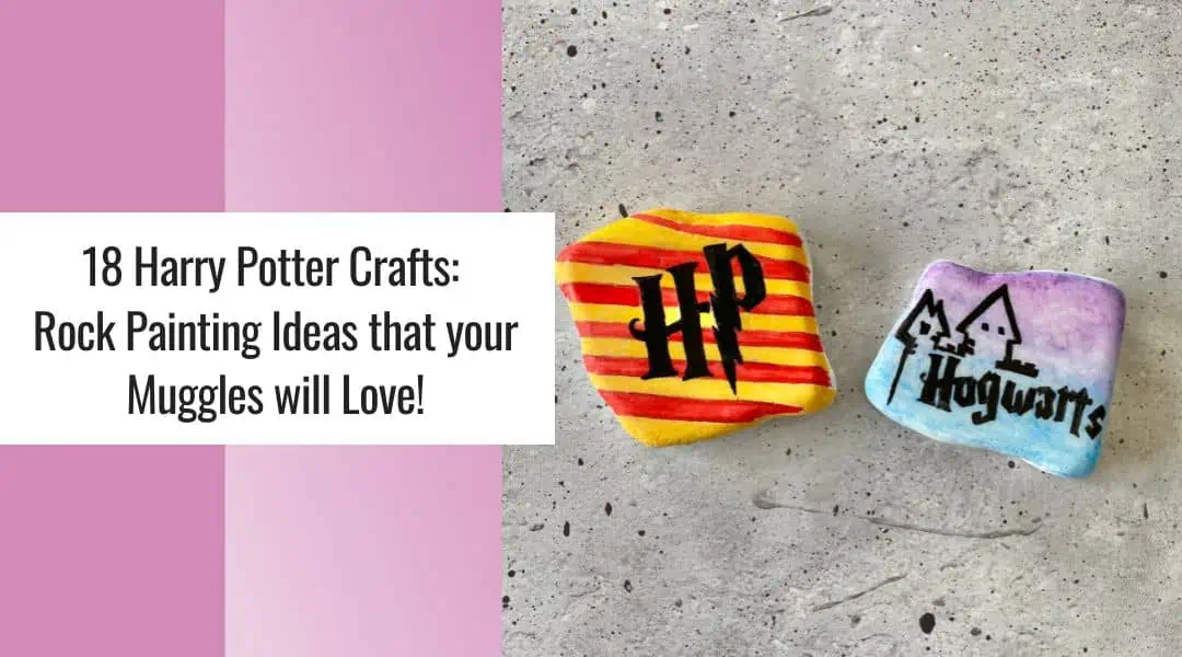 18 Harry Potter Crafts: Rock Painting Ideas Your Muggles Will Love 3 harry potter crafts for painted rocks