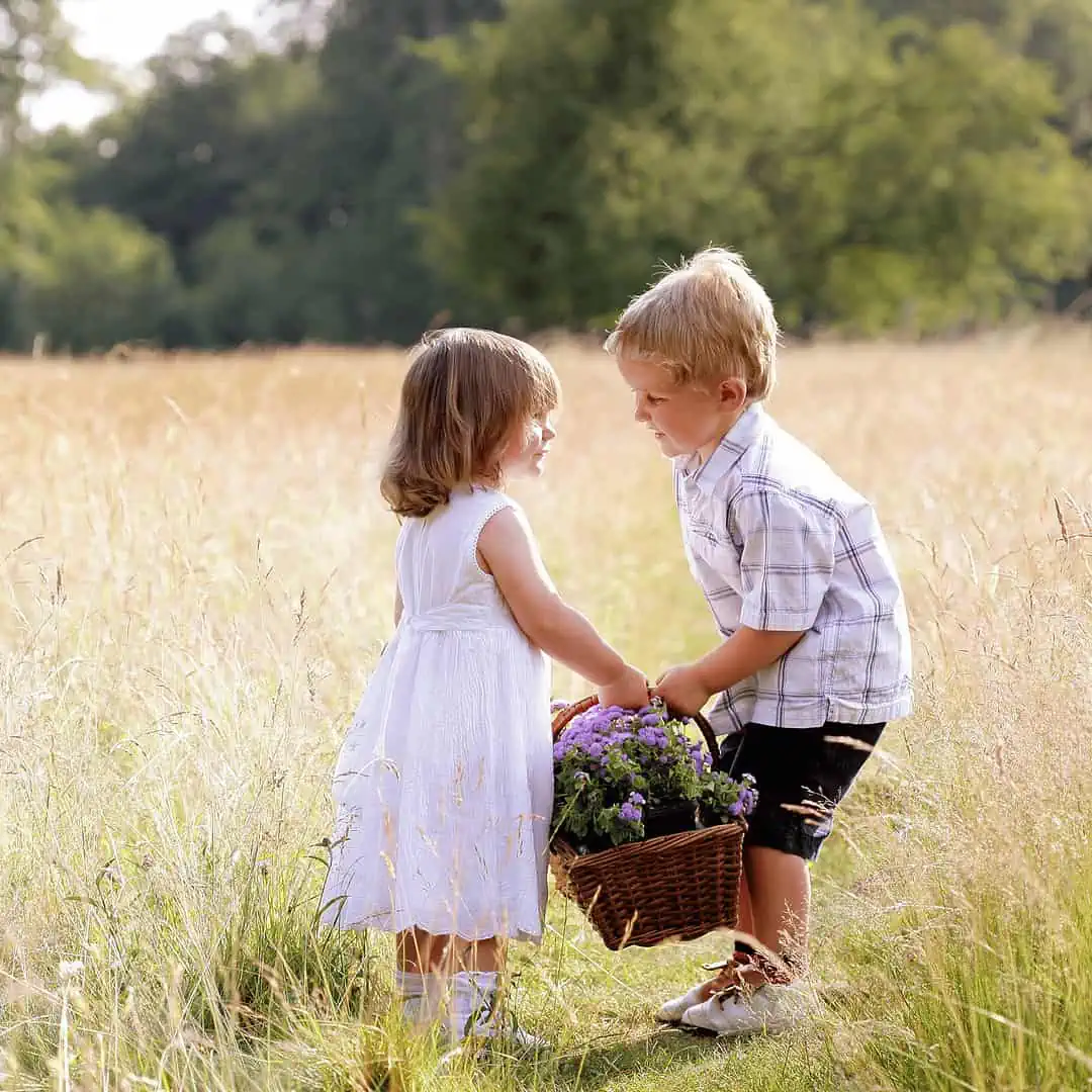 20 Free Kindness Coloring Pages To Inspire Your Kids To Be Kind 4 kids helping each other carrying a basket of flowers