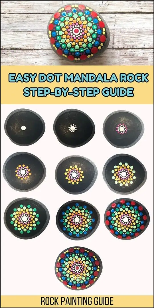 Easy Mandala Rock Painting for Beginners: Free Dot Art PDF 19 Copy of Kids Pinterest Pin Templates 2
