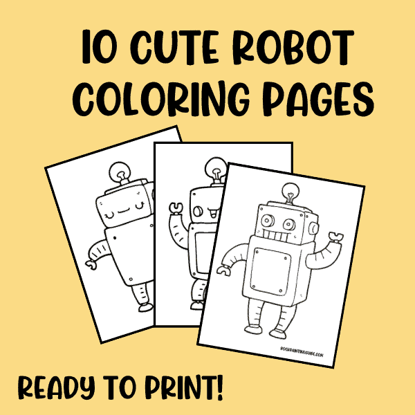 Free Printable Activity Robot Coloring Pages That Kids Will Love 5 robot coloring pages