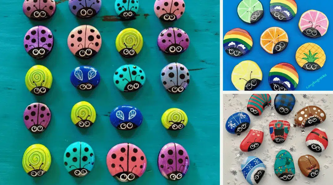 50+ Easy Peasy Ladybug Rock Painting Ideas for all ages 3 ladybug rock painting