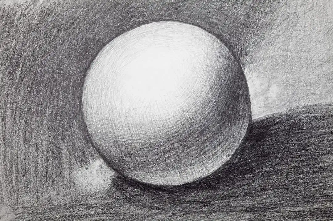 100+ Cute Drawing Ideas for Kids of All Ages to Try 4 a sketch of a ball with shading