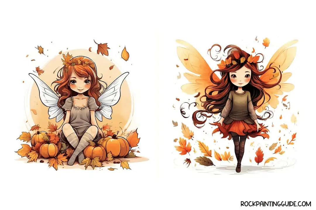 100+ Easy Fall Drawing Ideas + Step-by-Step Tutorials 30 autumn fairies