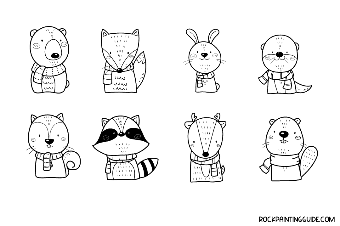 100+ Easy Fall Drawing Ideas + Step-by-Step Tutorials 24 fall animals