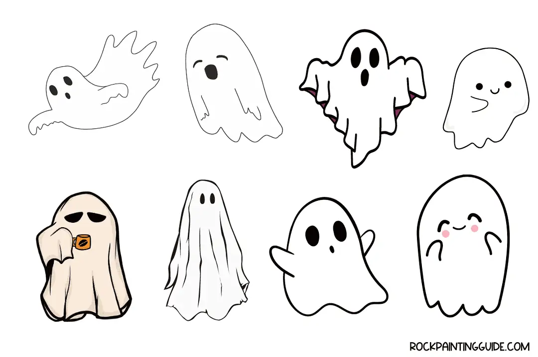 100+ Easy Fall Drawing Ideas + Step-by-Step Tutorials 35 cute ghosts