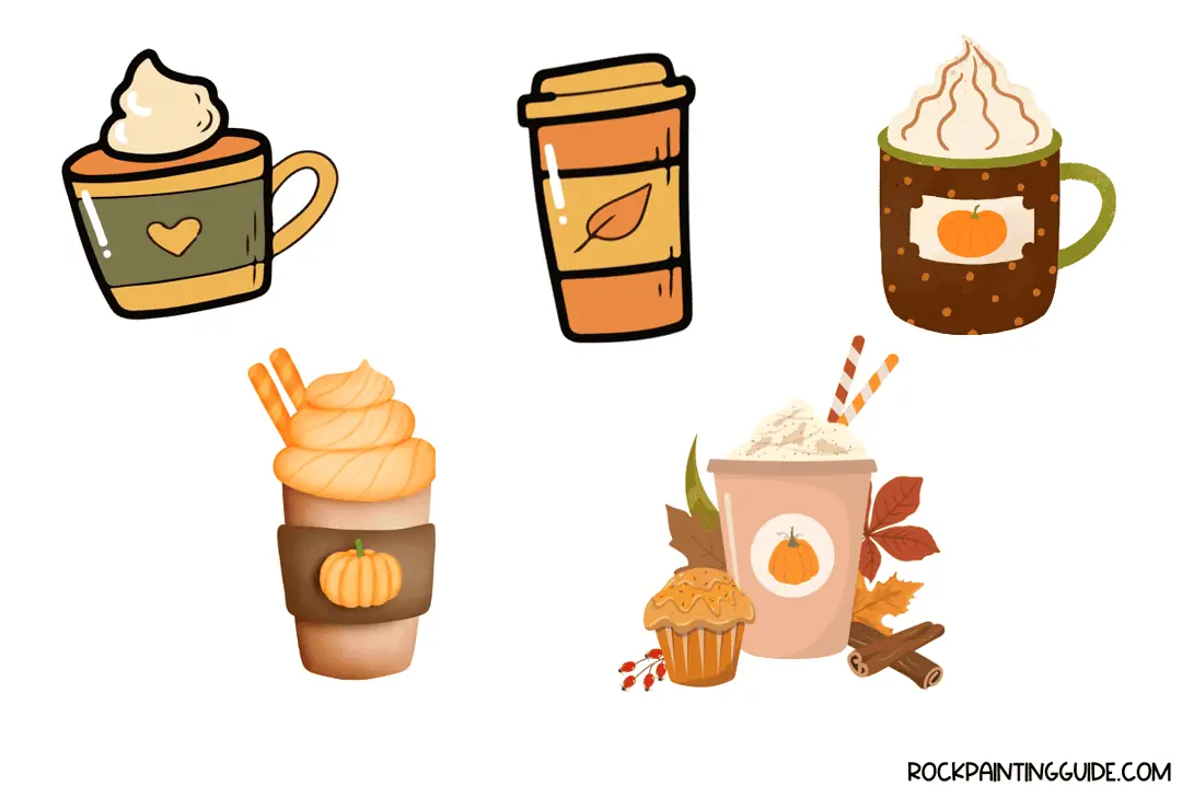 100+ Easy Fall Drawing Ideas + Step-by-Step Tutorials 6 Cute illustrated coffee and pumpkin spice drinks for fall.