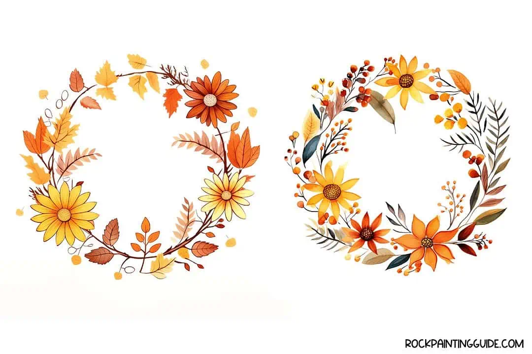 100+ Easy Fall Drawing Ideas + Step-by-Step Tutorials 17 fall wreath drawing ideas