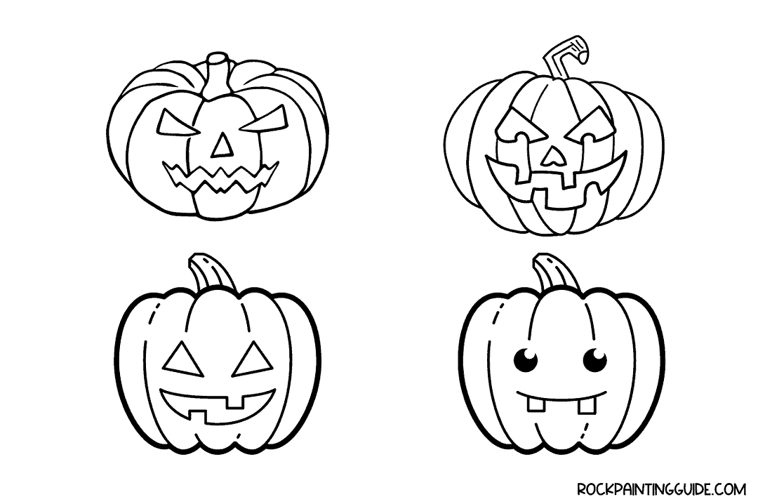 100+ Easy Fall Drawing Ideas + Step-by-Step Tutorials 36 jack o'lanterns