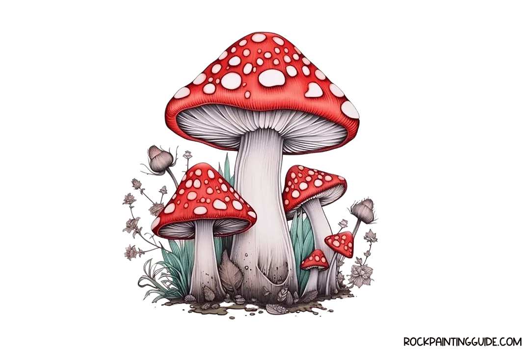 40+ Whimsical Mushroom Drawing Ideas with Cottagecore Vibes! 17 mushrooms