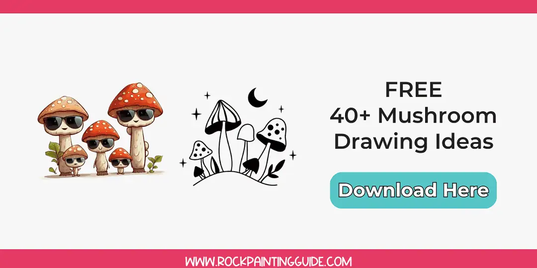 40+ Whimsical Mushroom Drawing Ideas with Cottagecore Vibes! 23 freebie optin