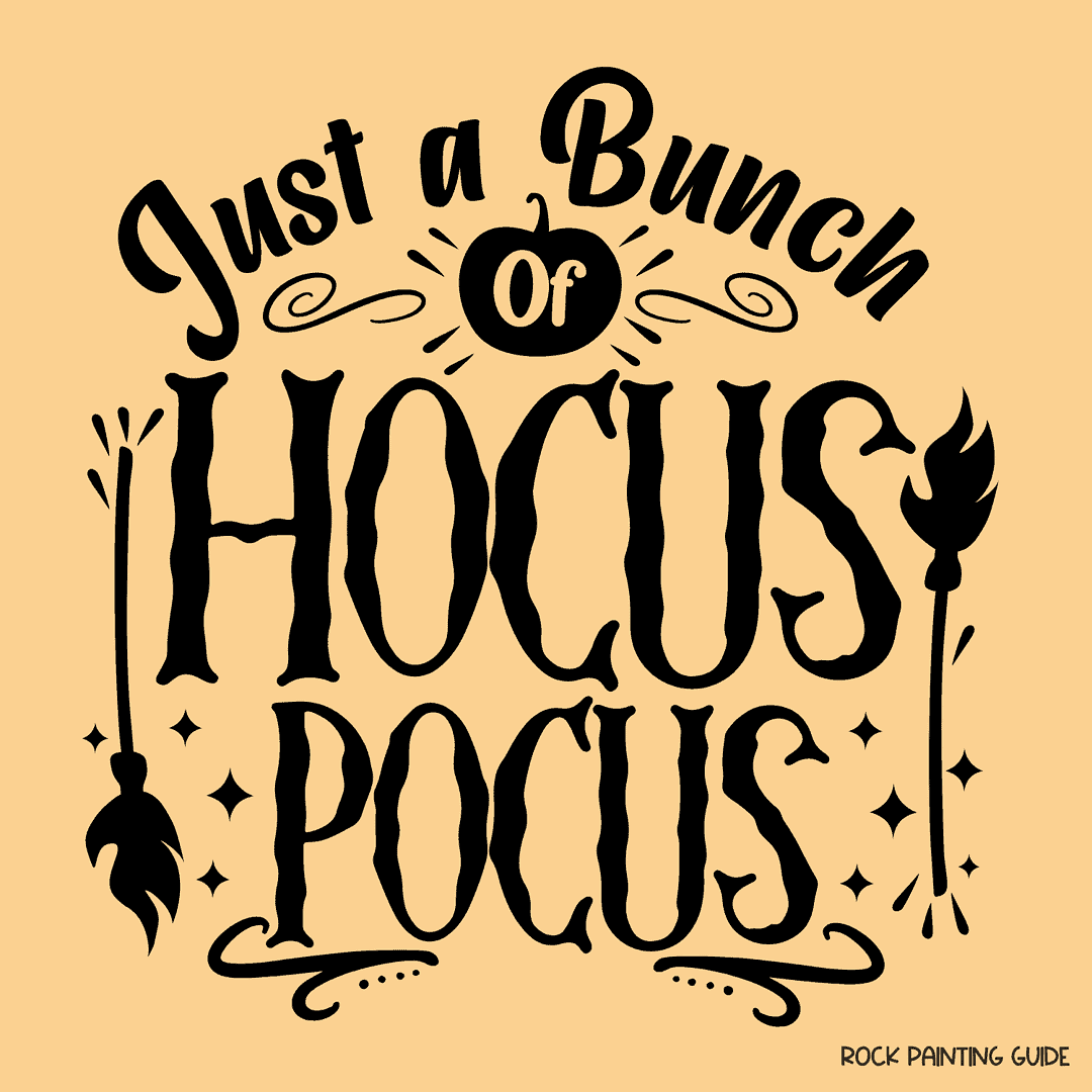 100+ Best Halloween Puns That Will Make You Howl with Laughter 15 Just a bunch of hocus pocus graphic