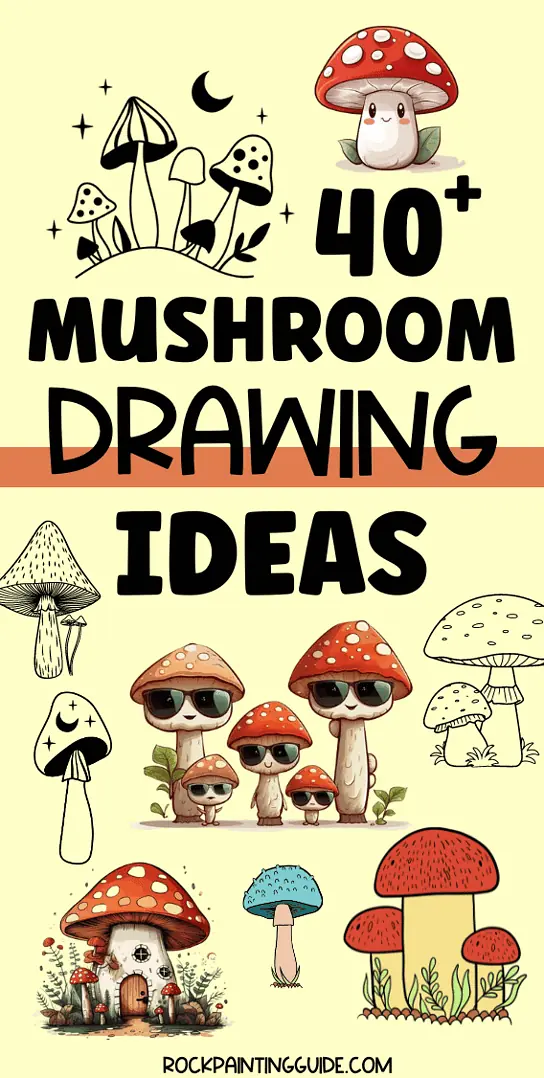 40+ Whimsical Mushroom Drawing Ideas with Cottagecore Vibes! 25 mushroom drawing ideas