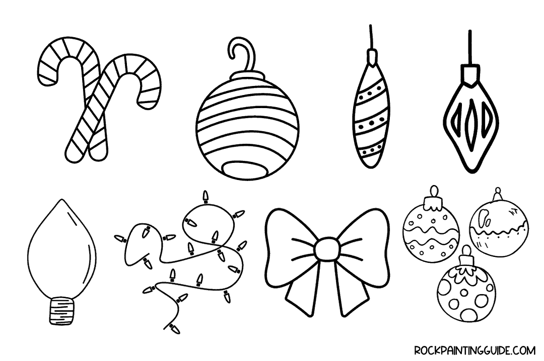 easiest christmas drawings