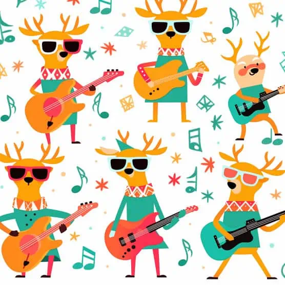 100+ Best Christmas Painting Ideas That's Easy to Make 37 rockin reindeer for christmas painting ideas