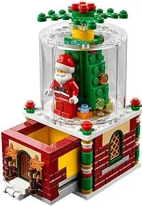 Fun Step-by-Step DIY Lego Christmas Ornaments For Kids 23 santa snowglobe