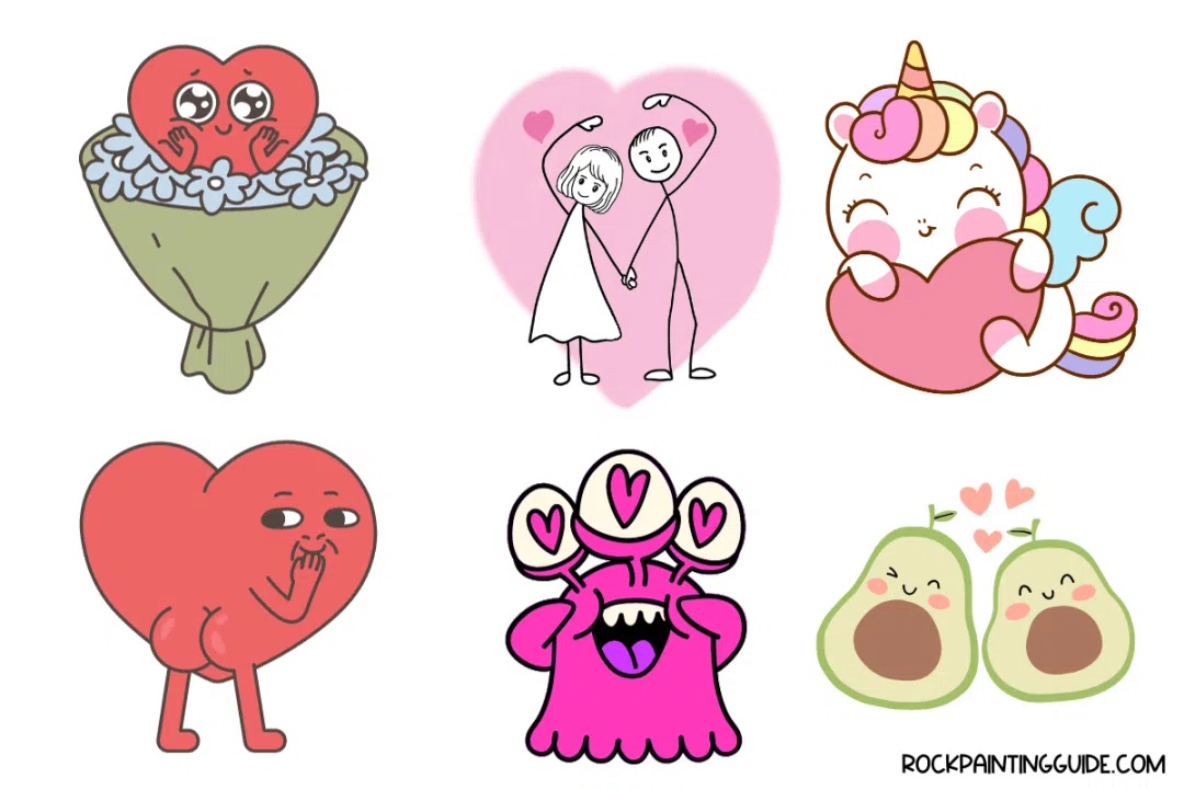 100+ Charming Valentine's Day Drawing Ideas to Try 19 heart doodles