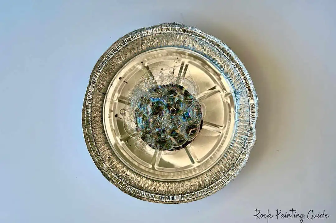 Make Stunning DIY Coasters with Bubble Painting Magic! 6 use a straw to blow bubbles onto coaster