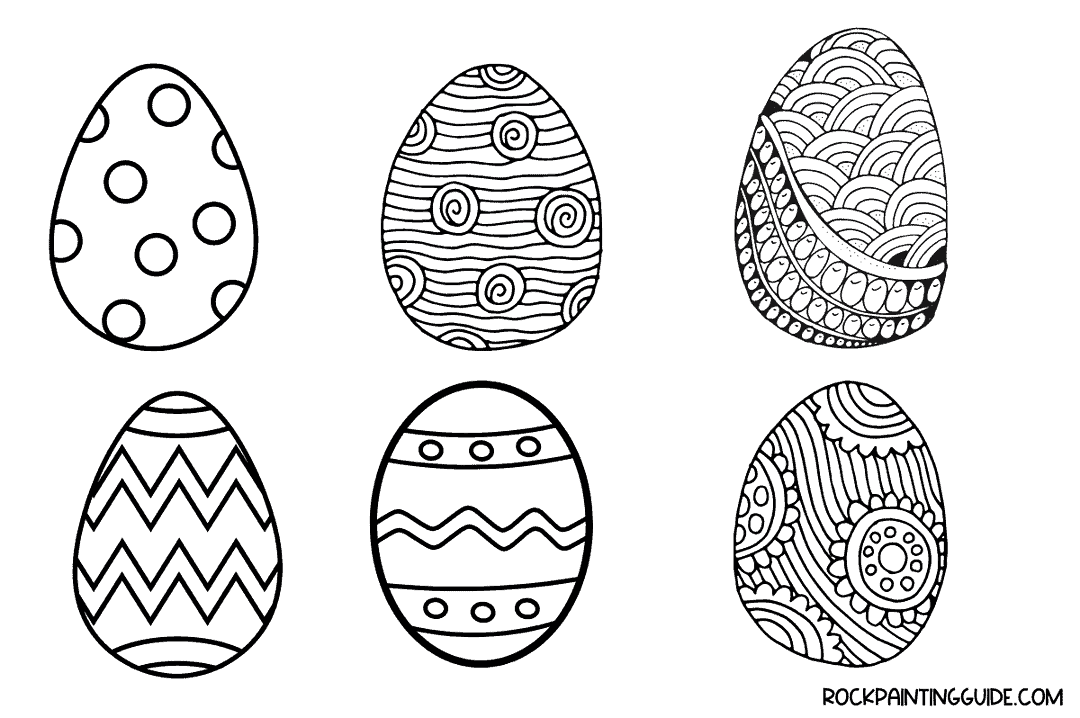 100 Creative Spring Drawing Ideas For Beginners 14 Easter egg drawing ideas