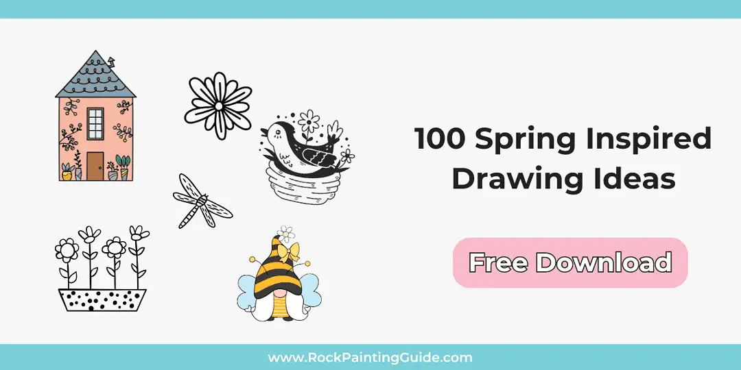 100 Creative Spring Drawing Ideas For Beginners 27 freebie optin