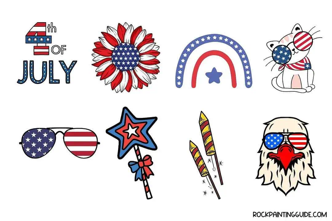 150 Cool Summer Drawing Ideas For All Ages (Free Download) 16 4th of july doodles