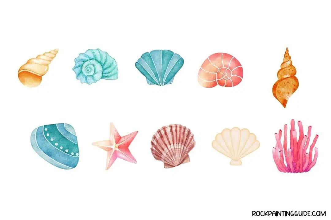 150 Cool Summer Drawing Ideas For All Ages (Free Download) 14 beach sea shells doodles