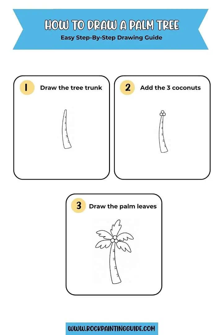 150 Cool Summer Drawing Ideas For All Ages (Free Download) 8 palm tree tutorial