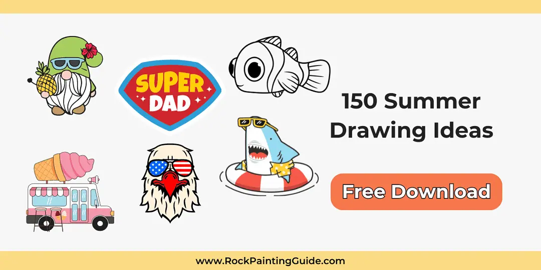 150 Cool Summer Drawing Ideas For All Ages (Free Download) 20 freebie optin
