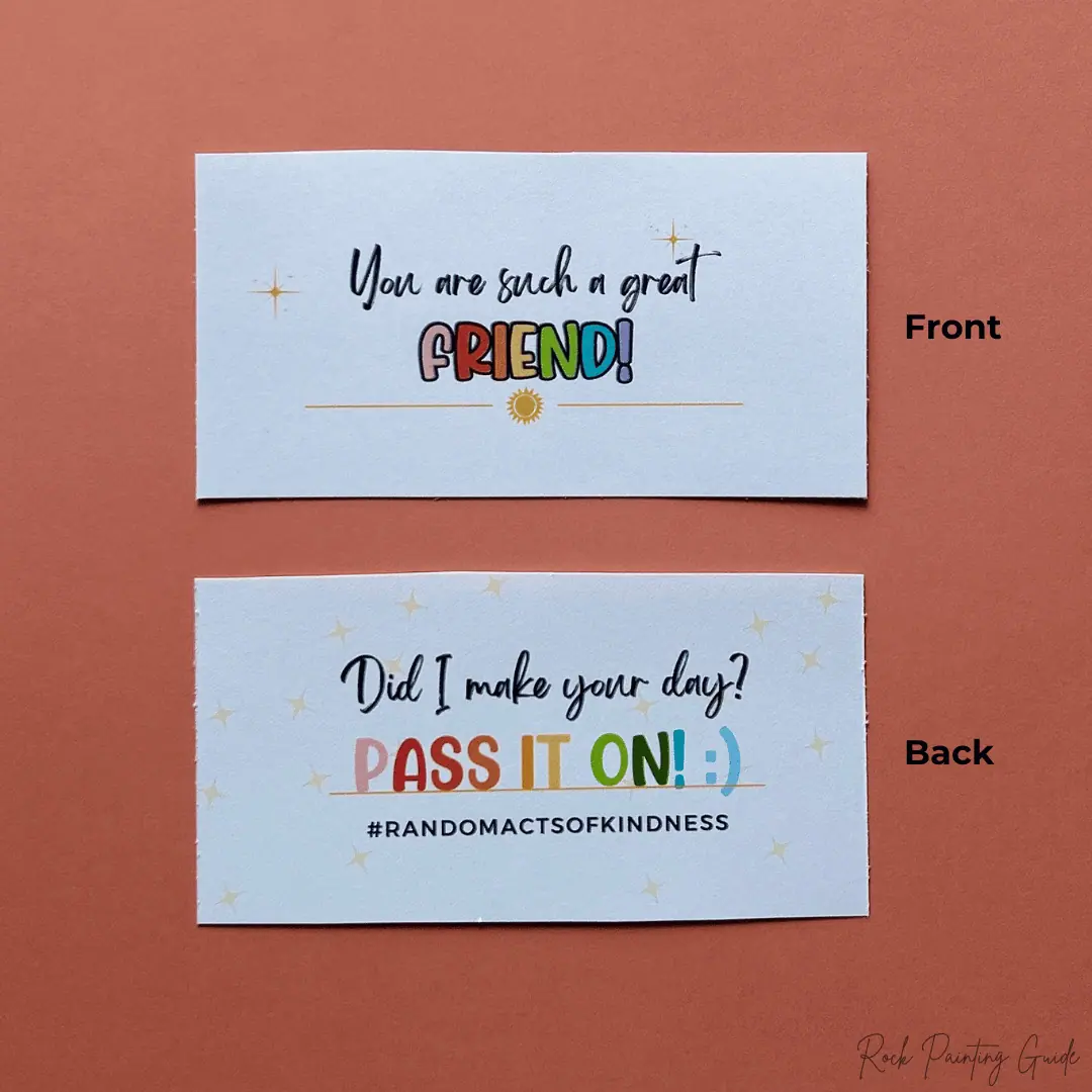 Spread Kindness with These Free Printable Kindness Cards 5 kindness card front and back