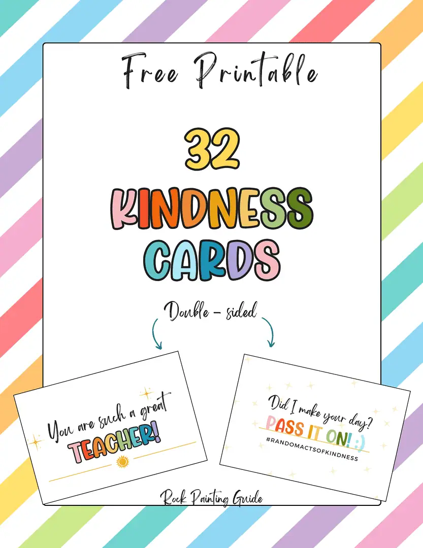 Spread Kindness with These Free Printable Kindness Cards 9 32 free printable kindness cards pinterest graphic