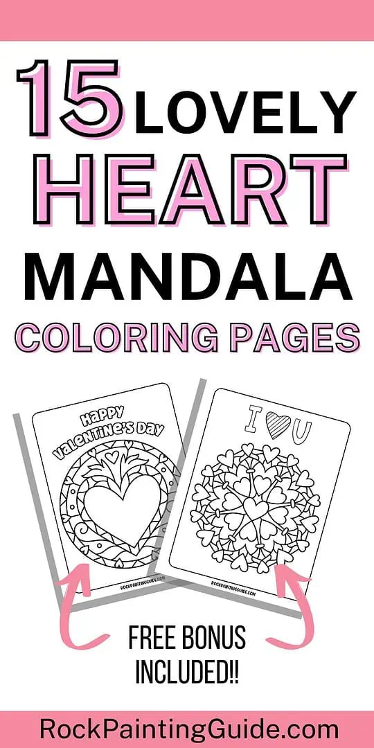 A Lovely Collection of Free Heart Mandala Coloring Pages to Print 7 heart mandala coloring pages pinterest graphic