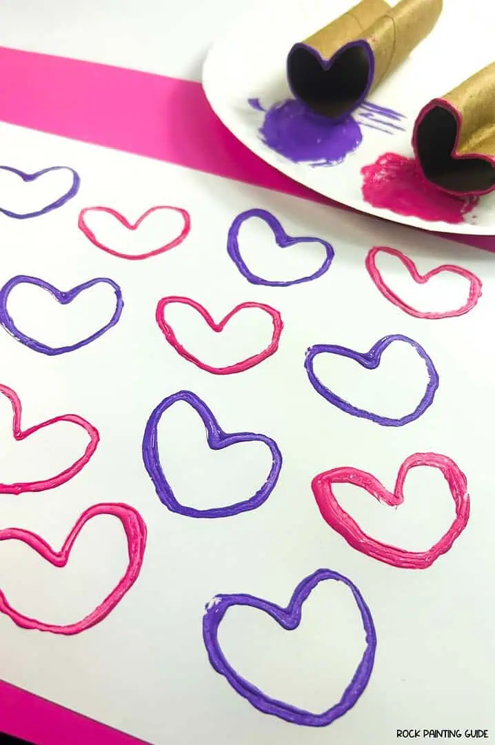 Create Valentine’s Day Fun with DIY Heart Stamp Craft 10 a heart painting on paper