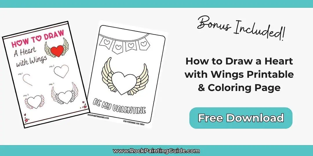How to Draw a Perfect Heart with Wings for Valentine’s Day 8 freebie optin 1